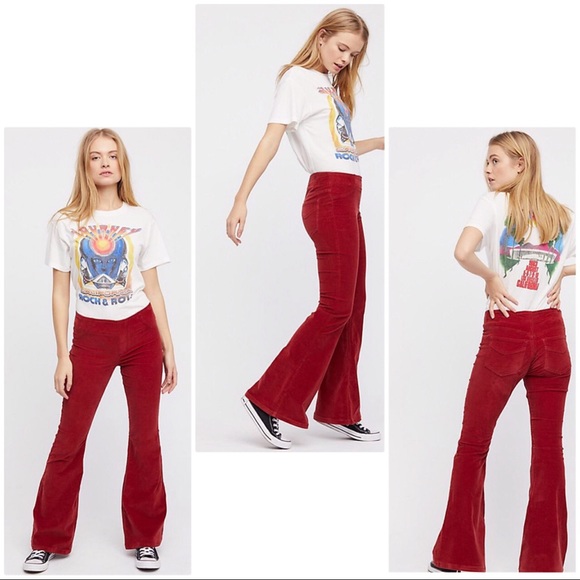 free people corduroy flare